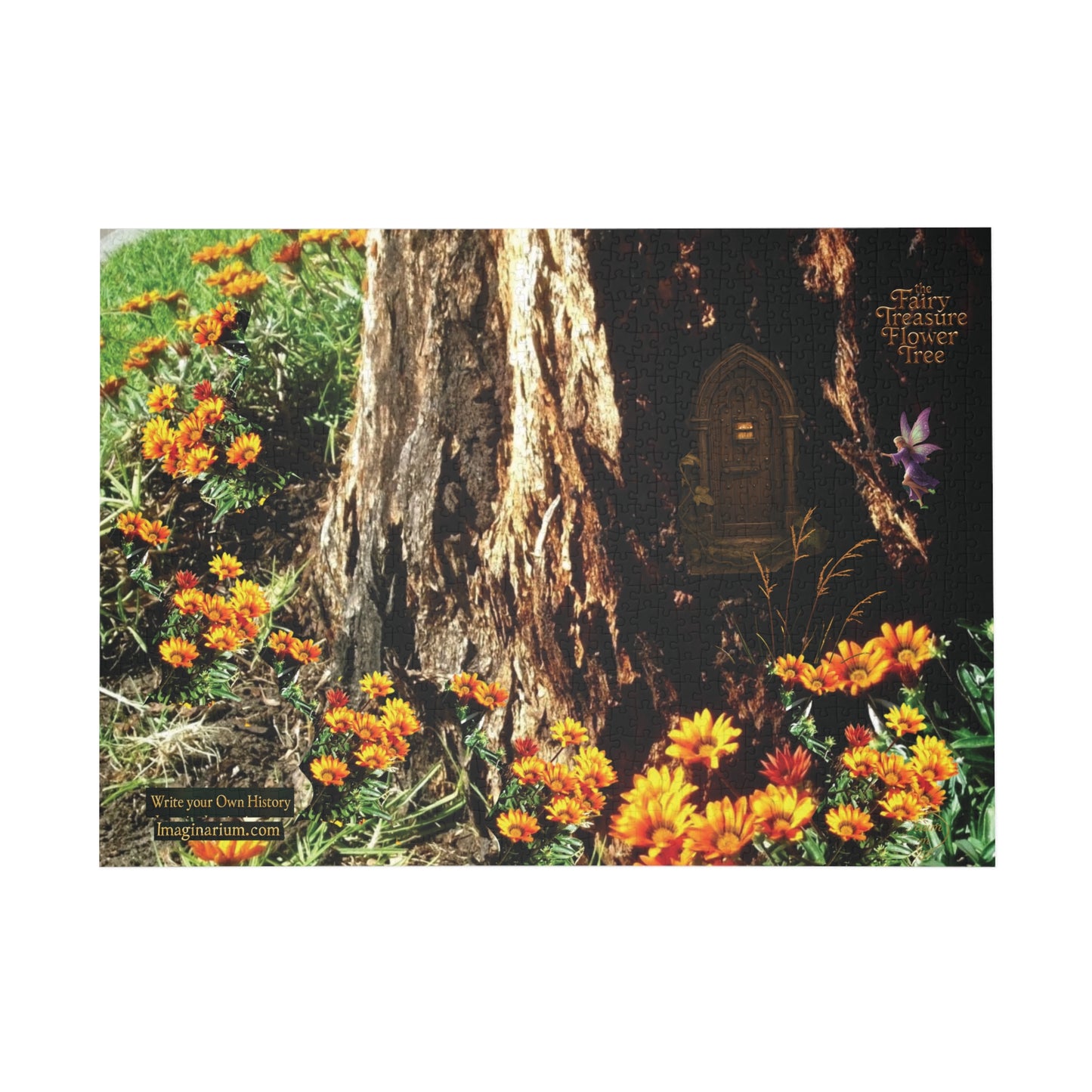 the Fairy Tree Treasure Flower Jigsaw Puzzle - 96, 252, 500, and 1000 pieces,