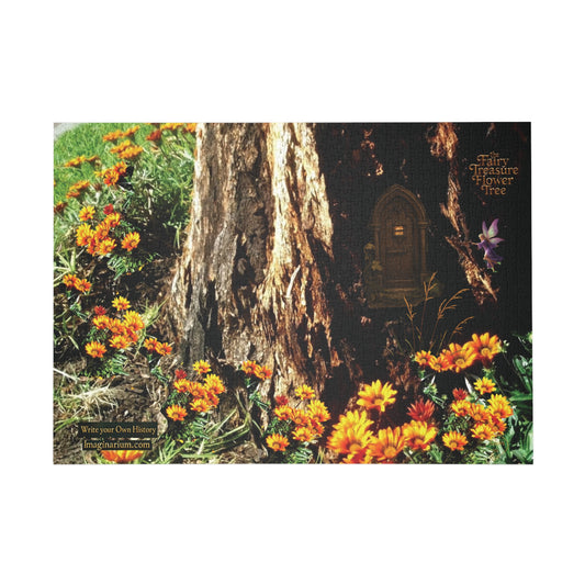 the Fairy Tree Treasure Flower Jigsaw Puzzle - 96, 252, 500, and 1000 pieces,